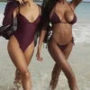 Santorini Prune Tie Side Bikini Bottom