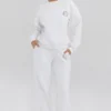 Coast White Fleece Back Jogging Trousers
