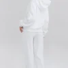 Coast White Fleece Back Jogging Trousers